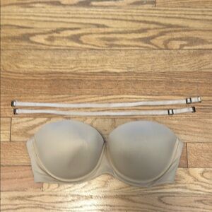 Soma Embraceable Beige Strapless Bra 36D